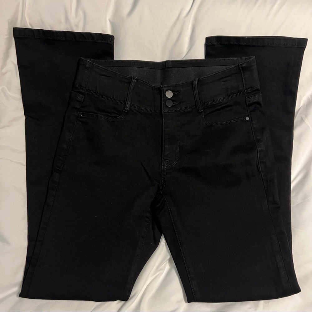 Tummy Control Black Bootcut Jeans
